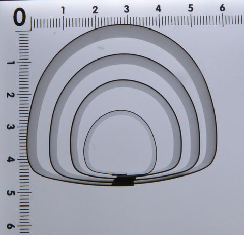Curved Semi Circle Cutters set of 4