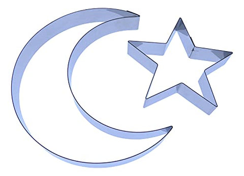 Crescent Moon and Star Cookie Cutter