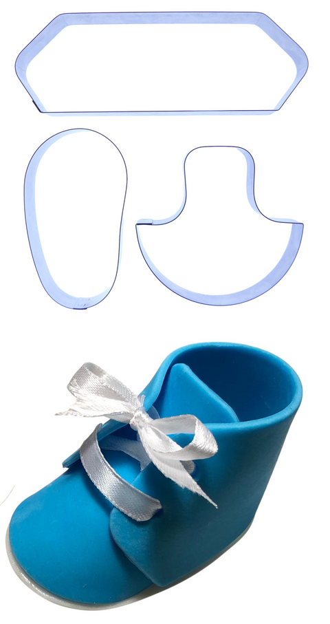  Cortador de zapatos de bebé 3D (con cordones)