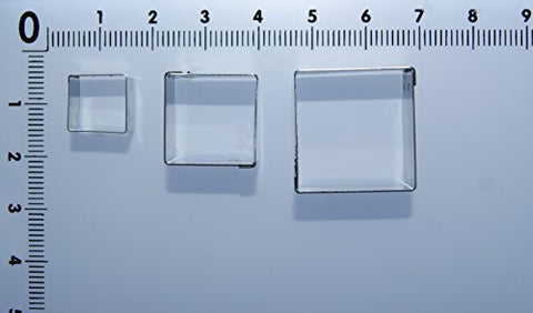 Jeu d'emporte-pièces carrés (10/15/20 mm)