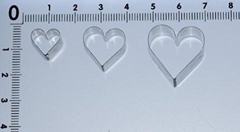 Juego de cortadores de corazón (10/15/20 mm)